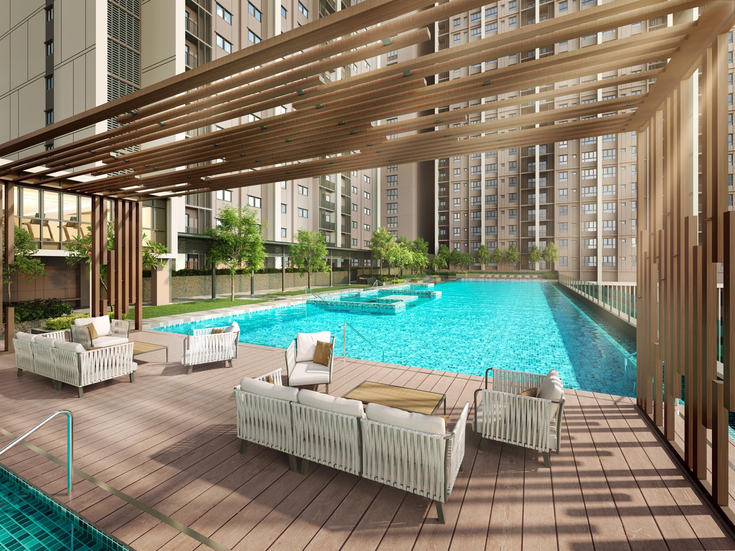 Artist impression of pool pavilion