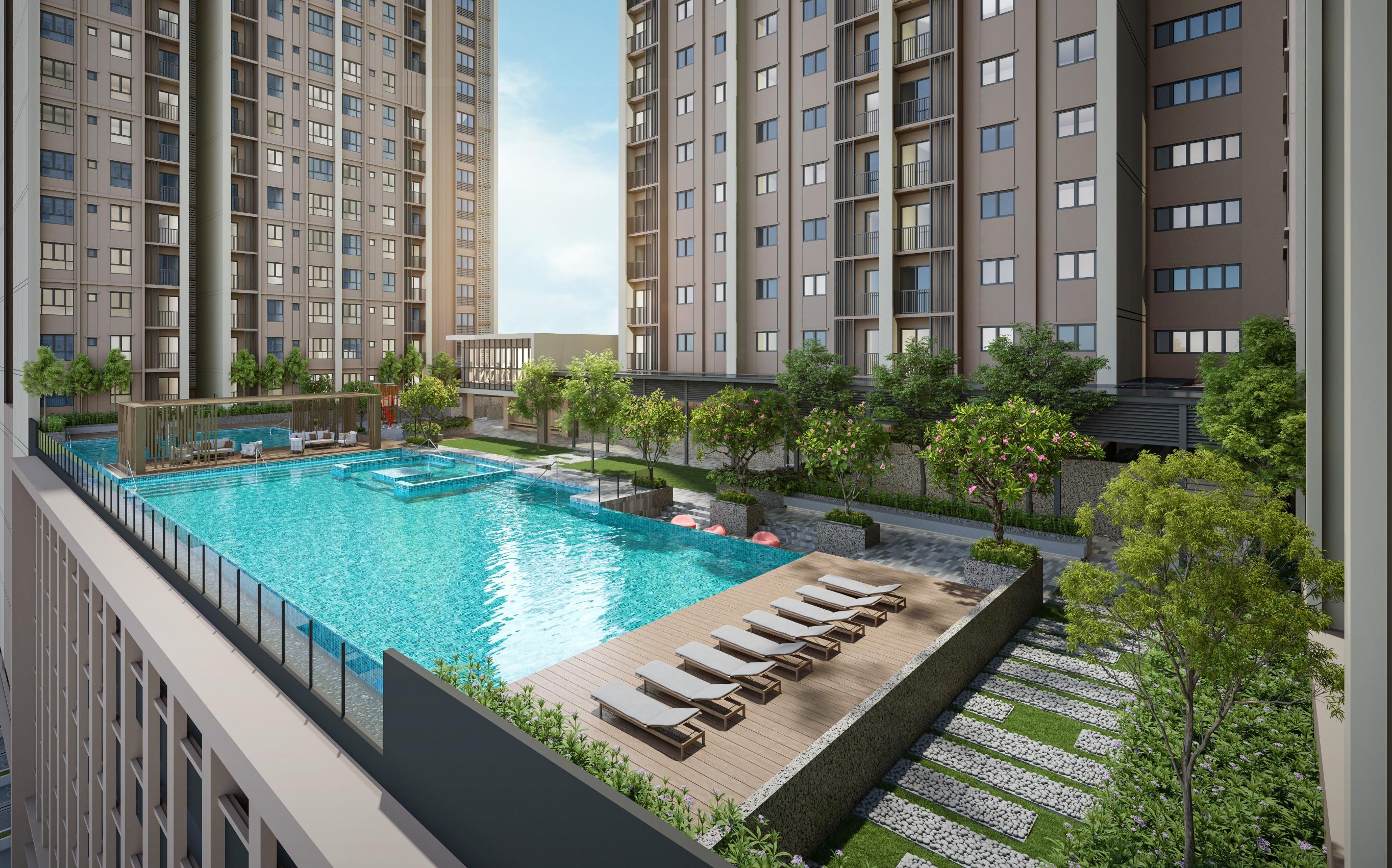 Artist impression of swimming pool